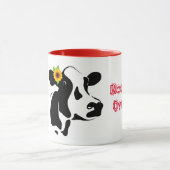 Koe boven tweetone koffie-Mok Mok (Midden)