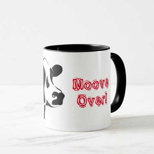 Koe boven tweetone koffie-Mok Mok (Voorkant rechts)