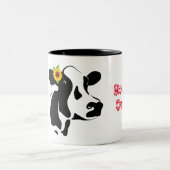 Koe boven tweetone koffie-Mok Tweekleurige Koffiemok (Center)