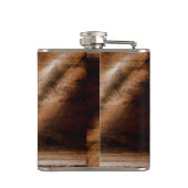 Koe Boy Boots Spur Country Monogram Whiskey Flask Heupfles (Achterkant)