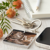 Koe Boy Boots Spur Country Rope Wood Sleutelhanger (Voorkant Rechts)