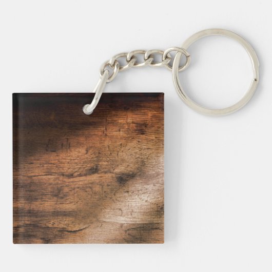 Koe Boy Boots Spur Country Rope Wood Sleutelhanger (Achterkant)