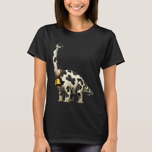 Koe Brachiosaurus Boer Grappige Dinosaur Loetende T-shirt (Voorkant)