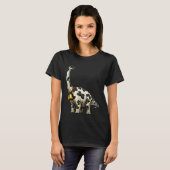 Koe Brachiosaurus Boer Grappige Dinosaur Loetende T-shirt (Voorkant volledig)