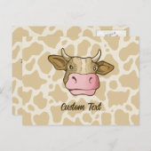 Koe Briefkaart (Voorkant / Achterkant)