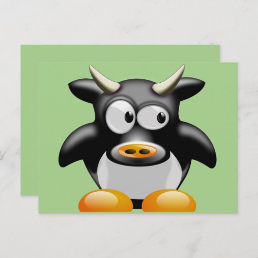koe briefkaart (Voorkant / Achterkant)