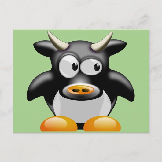 koe briefkaart (Voorkant)