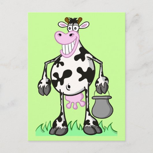 koe briefkaart (Voorkant)