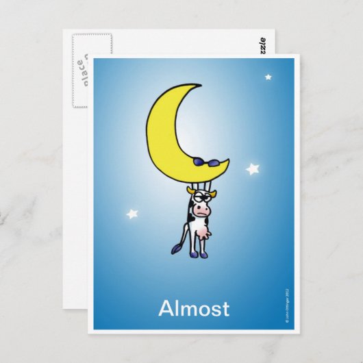 KOE BRIEFKAART (Voorkant / Achterkant)