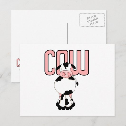 KOE BRIEFKAART (Voorkant / Achterkant)