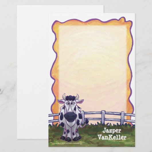 Koe Briefpapier (Voorkant / Achterkant)