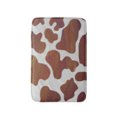 Koe Brown and White Print Badmat (Voorkant Verticaal)