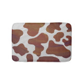 Koe Brown and White Print Badmat (Voorkant)