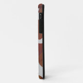 Koe Brown and White Print Case-Mate iPhone Case (Achterkant/links)