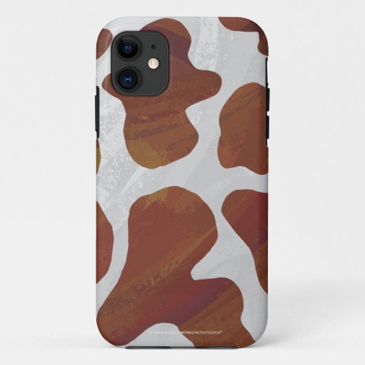 Koe Brown and White Print Case-Mate iPhone Case (Achterkant)