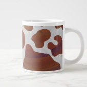 Koe Brown and White Print Grote Koffiekop (Rechts)