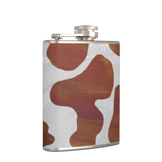 Koe Brown and White Print Heupfles (Rechts)