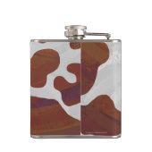 Koe Brown and White Print Heupfles (Achterkant)