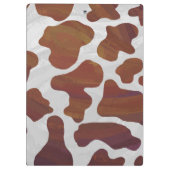 Koe Brown and White Print Klembord (Achterkant)