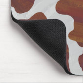 Koe Brown and White Print Muismat (Hoek)