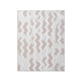 Koe Brown and White Print Notitieblok (Linkerzijde)