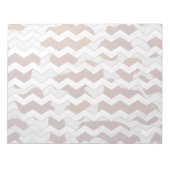 Koe Brown and White Print Notitieblok (Voorkant)