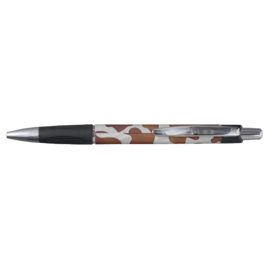 Koe Brown and White Print Pen (Achterkant)
