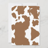 Koe Brown Print Verjaardag Heb je de Moos gehoord Kaart (Achterkant)