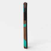 Koe bruin en Blauwgroen afdrukken Case-Mate iPhone Case (Achterkant/links)