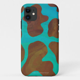 Koe bruin en Blauwgroen afdrukken Case-Mate iPhone Case