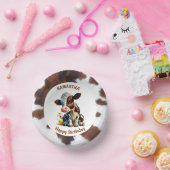 Koe Bruin en Wit Papieren Kommen (Feest)