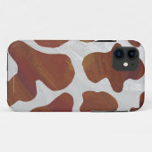 Koe Bruin en Wit Print Case-Mate iPhone Case (Achterkant (horizontaal))