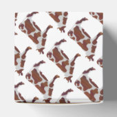 Koe Bruin en Witte Silhouette Bedankdoosjes (Bovenkant)