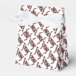 Koe Bruin en Witte Silhouette Bedankdoosjes
