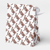 Koe Bruin en Witte Silhouette Bedankdoosjes (Achterkant)