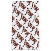 Koe Bruin en Witte Silhouette Klein Cadeauzakje (Voorkant)