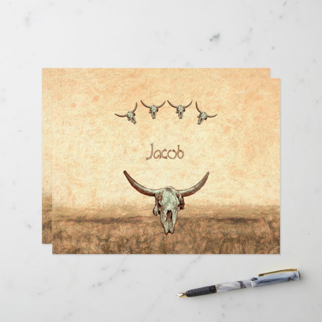 Koe Bruin Land Western Robuusachtige stijl (Voorkant / Achterkant in situ)