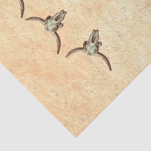 Koe Bruin Land Western Robuusachtige stijl Tissuepapier (Detail)