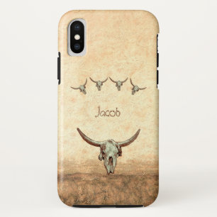 Koe Bruin Western land Robuusachtige stijl Case-Mate iPhone Case