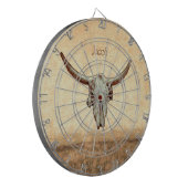 Koe Bruin Western land Robuusachtige stijl Dartbord (Voorkant Links)