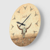 Koe Bruin Western land Robuusachtige stijl Grote Klok (Hoek)