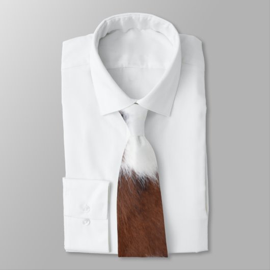 Koe Bruin Witte huid Stropdas (Gebonden)