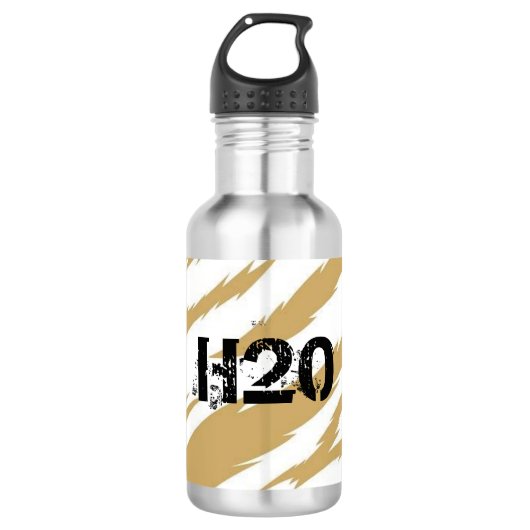 Koe bruine H20-waterfles Waterfles (Voorkant)