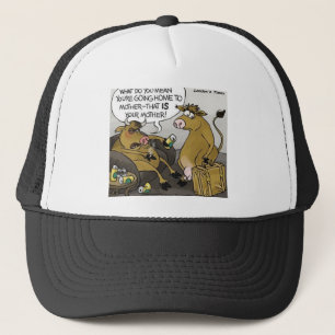 Koe Bull Divorce Funny Cartoon Gifts & T - shirts Trucker Pet