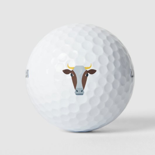 Koe Bull Head Golfballen (Voorkant)