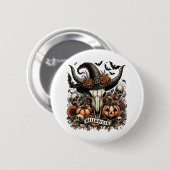Koe Bull Sheet Halloween Ronde Button 5,7 Cm (Voorkant /achterkant)