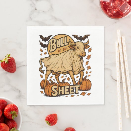 Koe Bull Sheet Halloween Servet (Insitu)