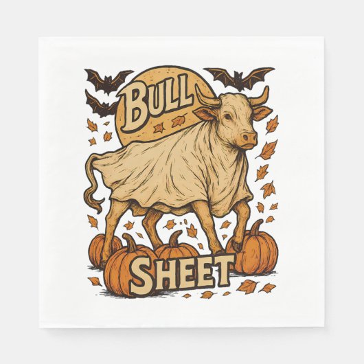 Koe Bull Sheet Halloween Servet (Voorkant)