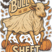 Koe Bull Sheet Halloween Sticker (Voorkant)
