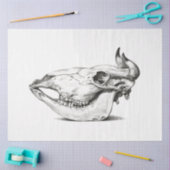 Koe Bull Skull Side Decoupage  Boerderij Ranch Tissuepapier (Craft)
